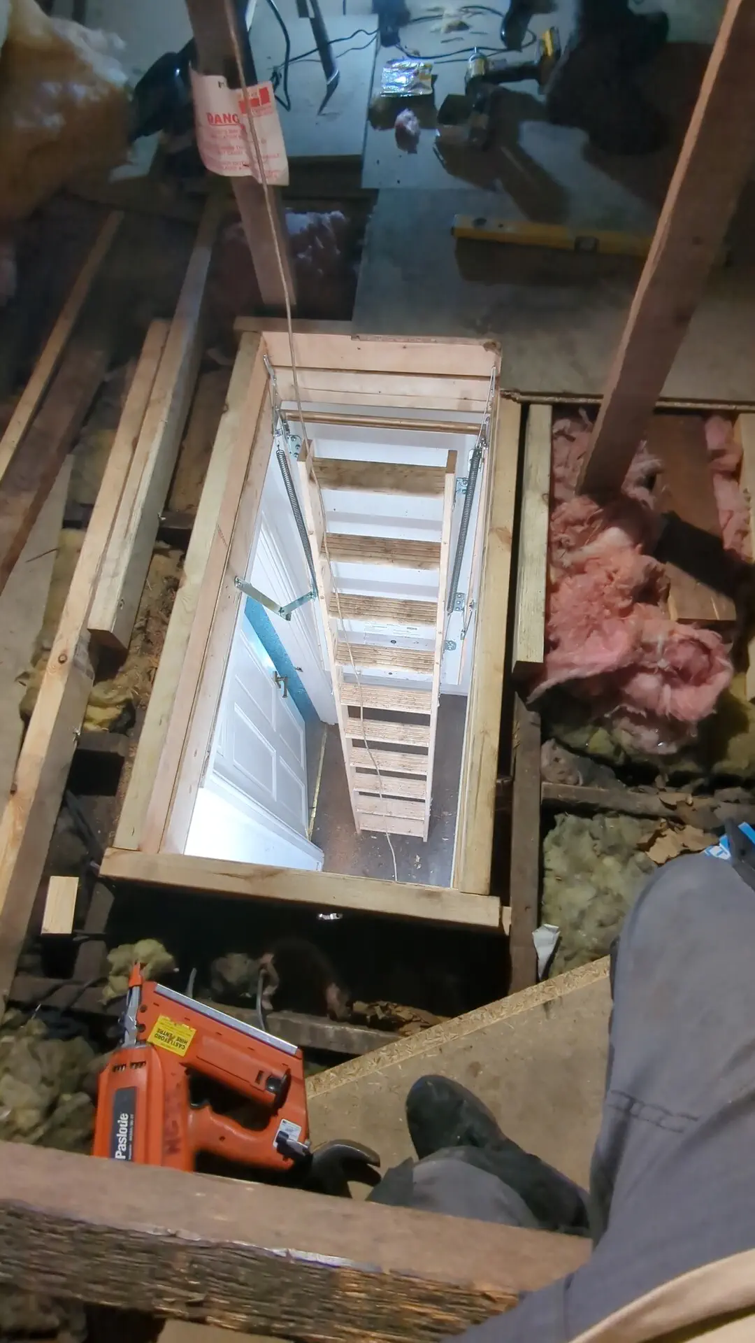New loft hatch formed and fitted in a South Kirkby home