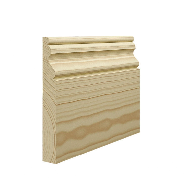 Ogee skirting board profile showing the S-curve running from concave into convex