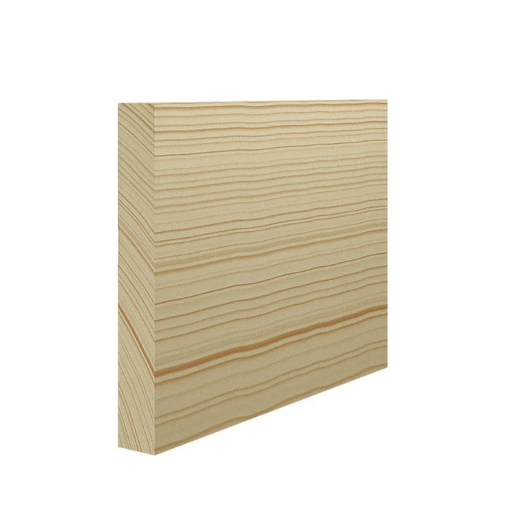 Square edge skirting board, a plain rectangular section with no moulded detail